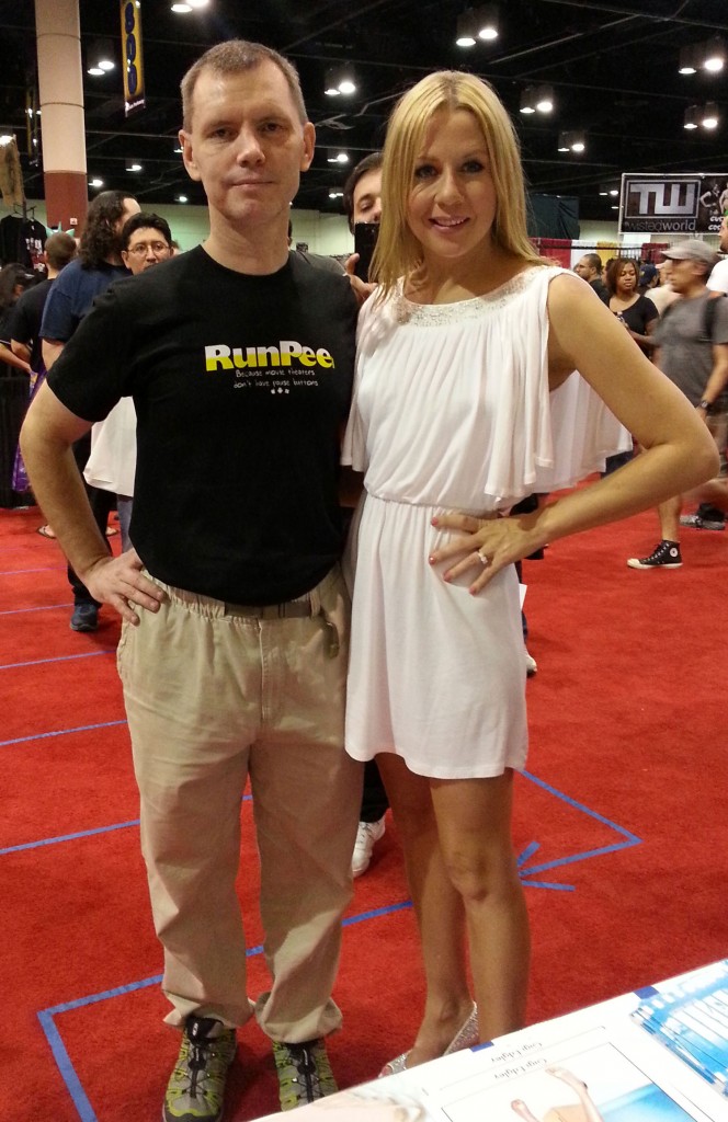 Yes, it's true: I have the worst photo-smile EVER. Here I am getting my picture taken with this amazing woman and I look annoyed. I'm such a bozo. 