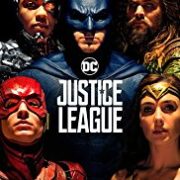 Poster for Justice League: Batman, Wonder Woman, the Flash, Aquaman and Cyborg around the title