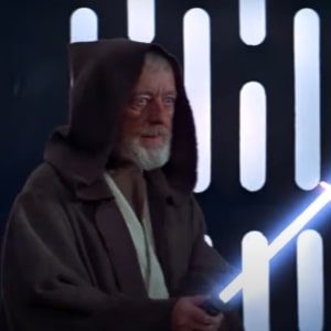 Obi Wan Kenobi lightsaber duel with Vader