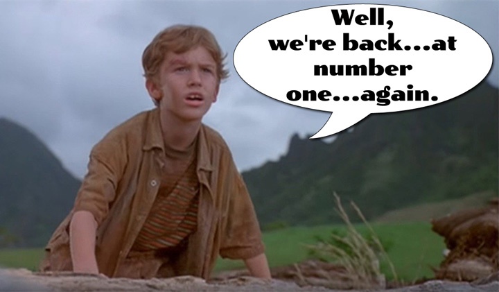 Jurassic Park, back at #1 in the box office.