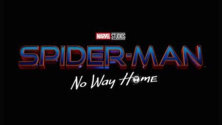 Title logo for Marvel Studios' Spider-Man: No Way Home on a black background