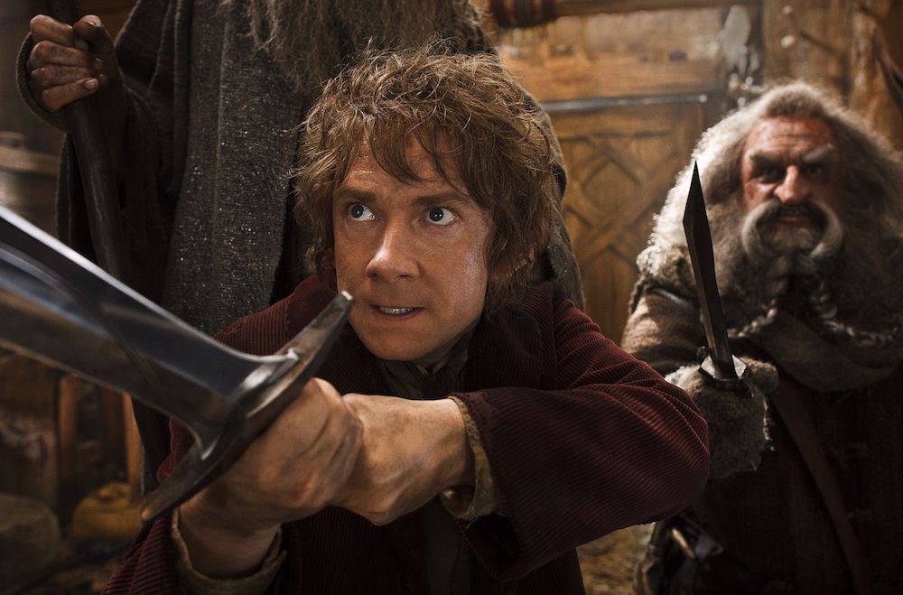 Martin Freeman with John Callen in The Hobbit: The Desolation of Smaug (2013)