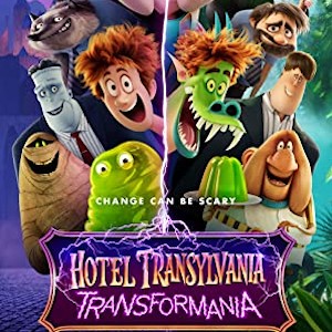 Poster for Hotel Transylvania: Transformania showing the monster family