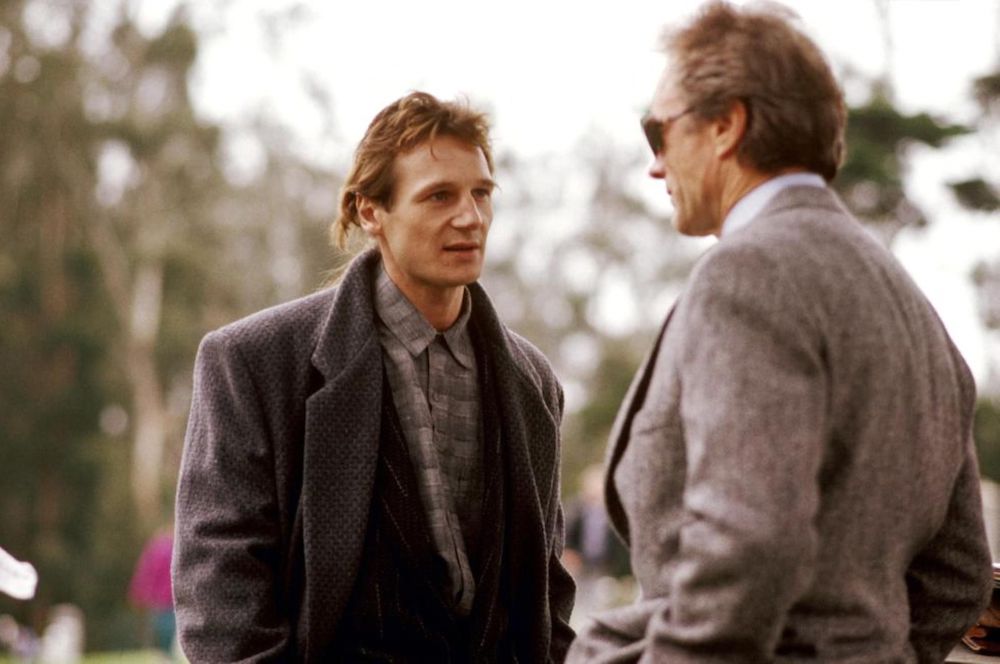 Liam Neeson with Clint Eastwood in The Dead Pool (1988)