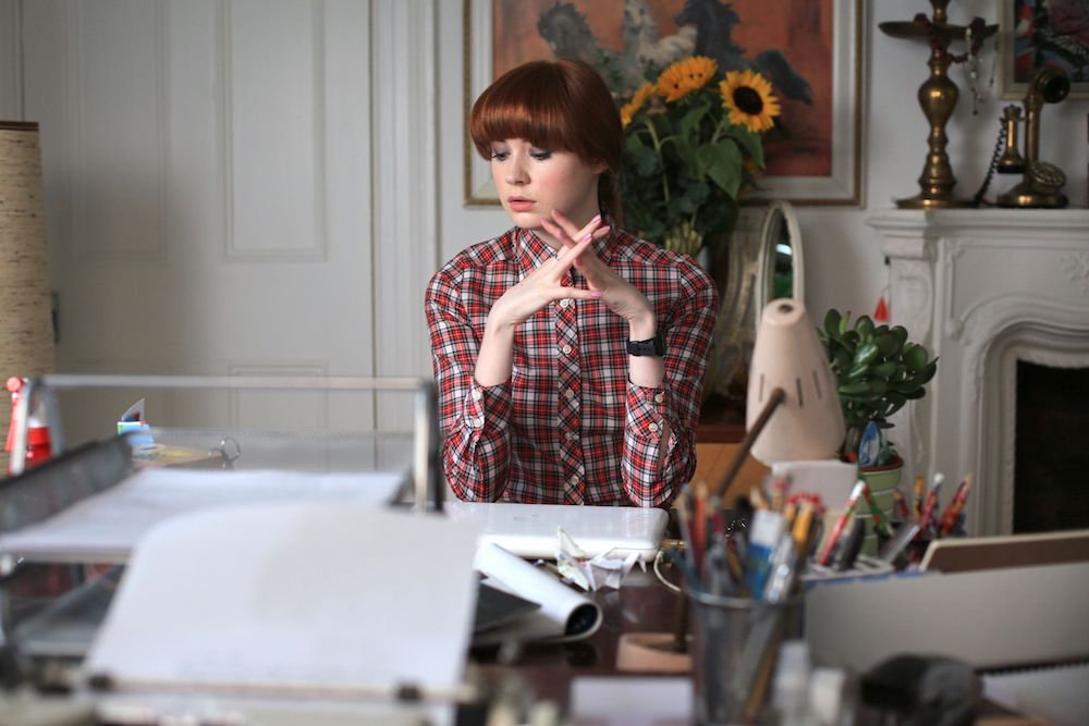 Karen Gillan in Not Another Happy Ending (2013)
