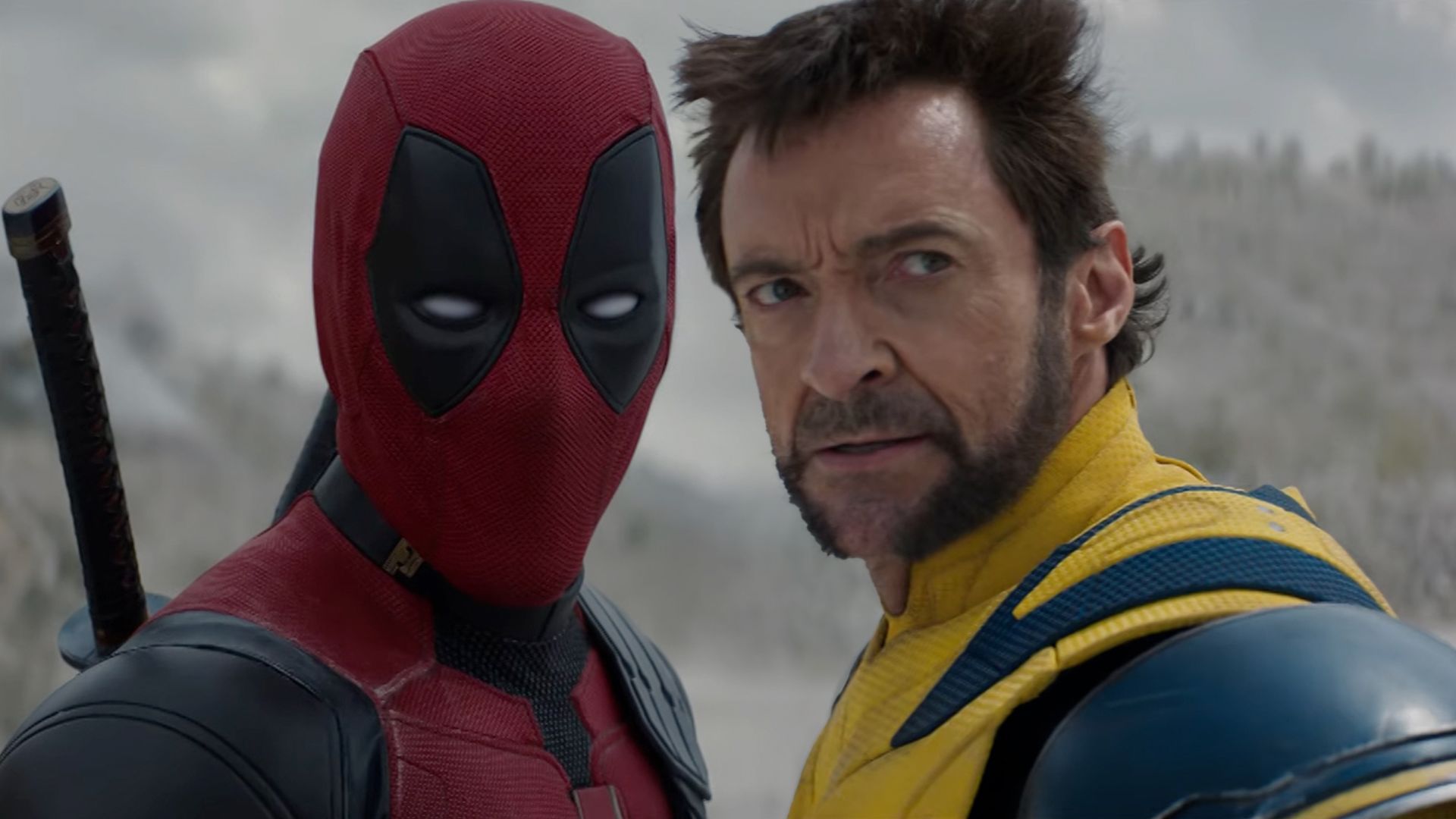 Deadpool and Wolverine standing back to back in Deadpool & Wolverine